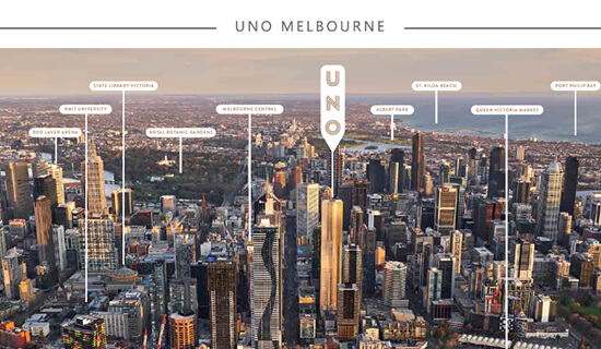 【uno tower】墨尔本奢华公寓